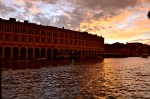 Heavenly sunset from our terrace on the Grand Canal