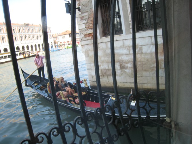 My favorite seat in our Venetian apartment