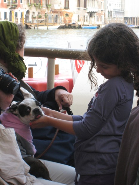 Abby love on the vaporetto