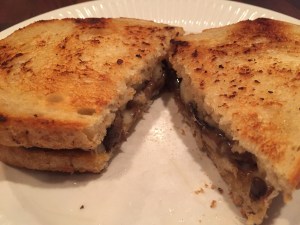 sourdough mushroom melt