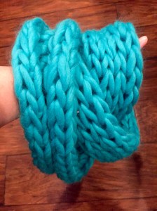 turquoise scarf