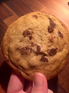 homemade cherry chocolate chip cookie
