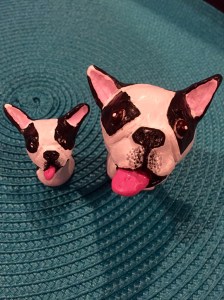 Painted Abby sculptures